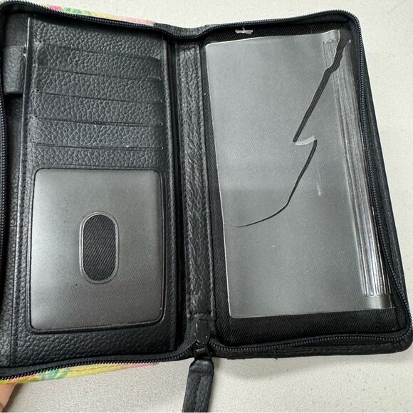 Bradford Exchange Black Leather Silly Kitty Cat Print Full Zip - Picture 5 of 9